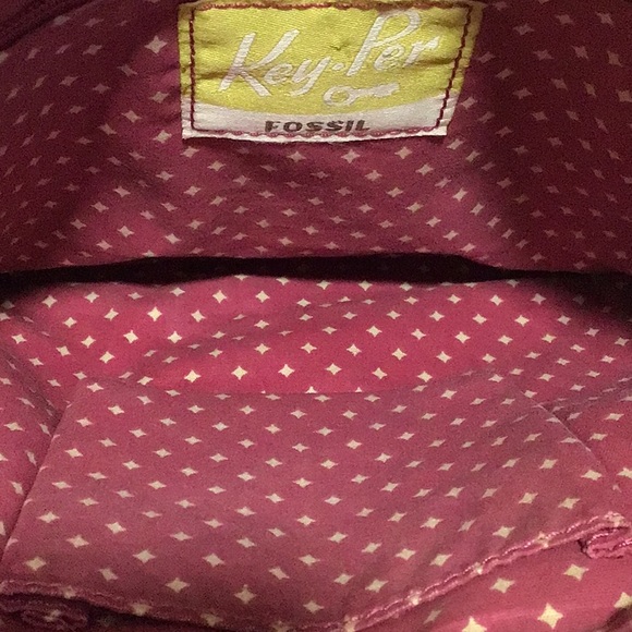 Fossil Key-Per Boho Crossbody/Shoulder Bag, Brown & Red - Picture 11 of 12